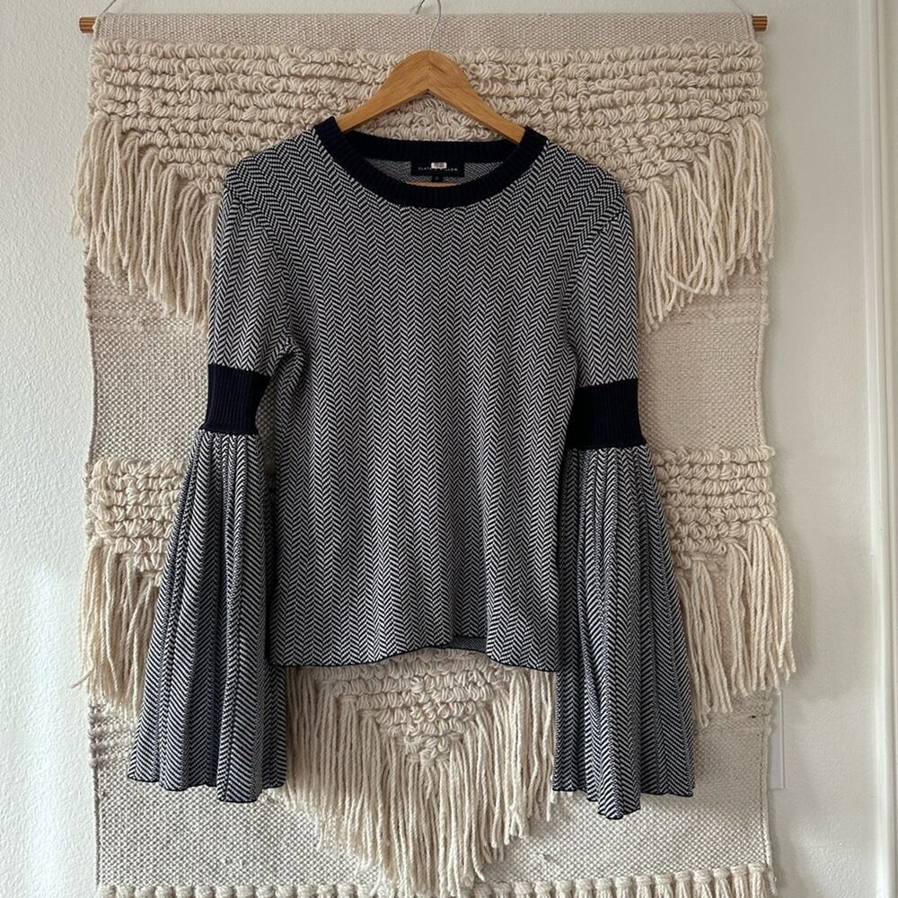 Slate & Willow Pleated Sleeve Sweater